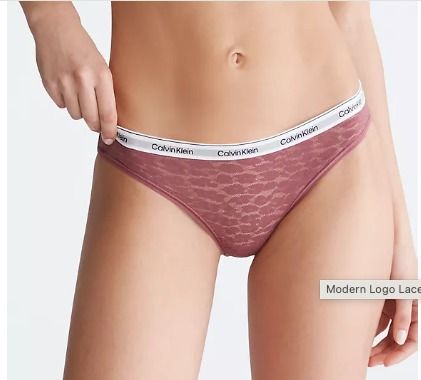 Calvin Klein Modern Logo Lace Bikini🇨🇦, Women's Fashion