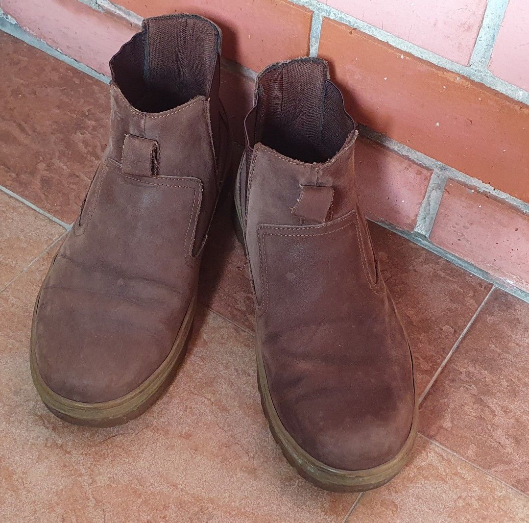 Camel Active suede ankle boots coffee colour Men s Fashion Footwear Boots on Carousell