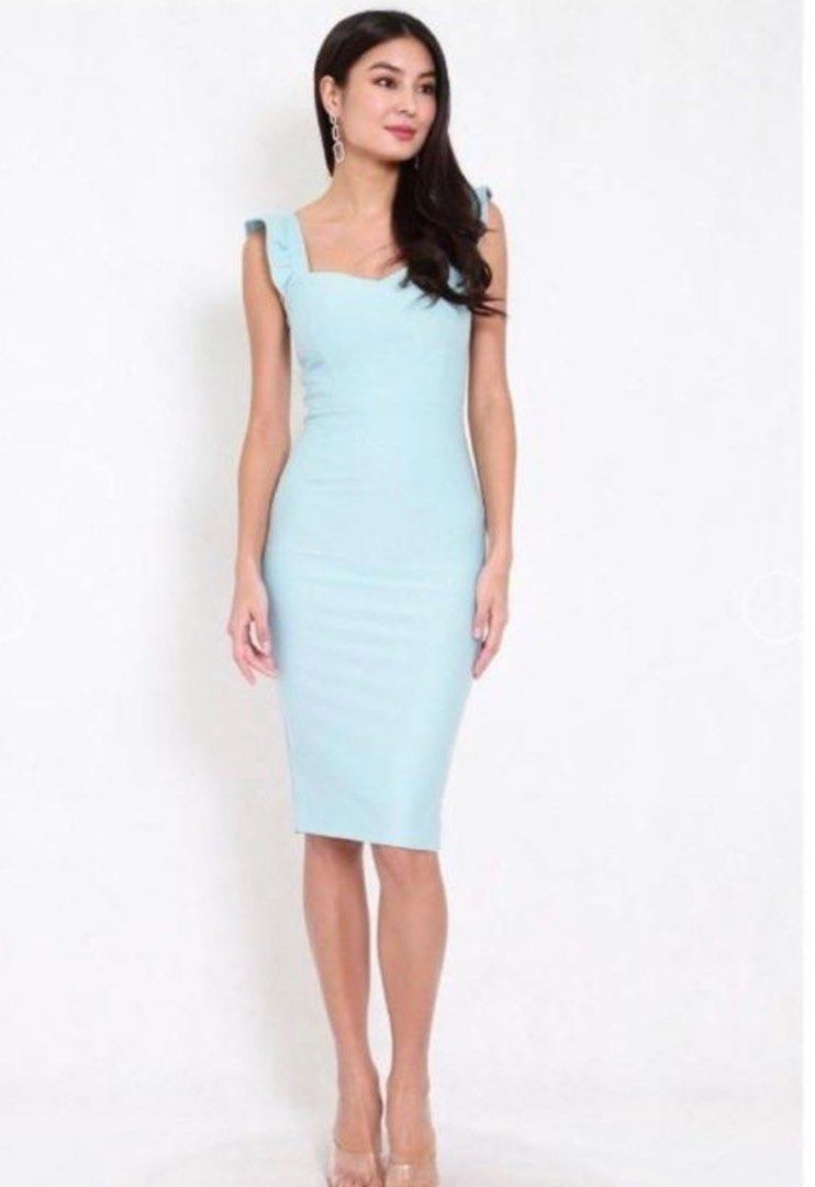 Tiffany blue bodycon dress discount