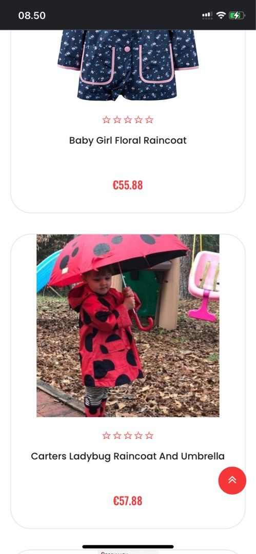 Carter's clearance ladybug raincoat