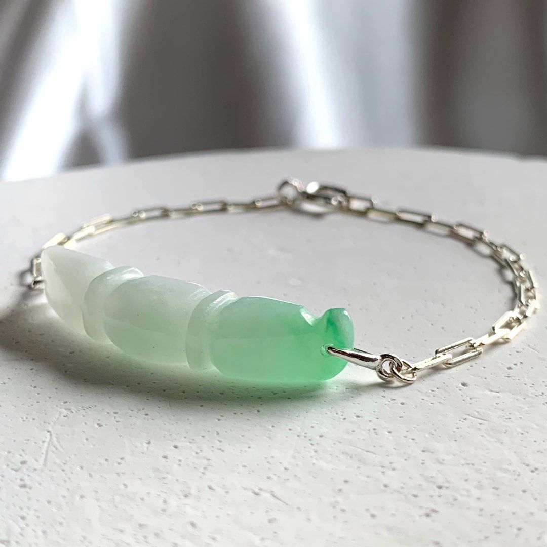 Certified Type A Burmese Jadeite White with Bright Vivid Green