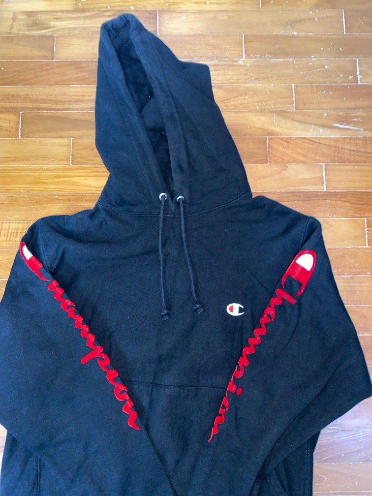 Red gray and store blue champion hoodie
