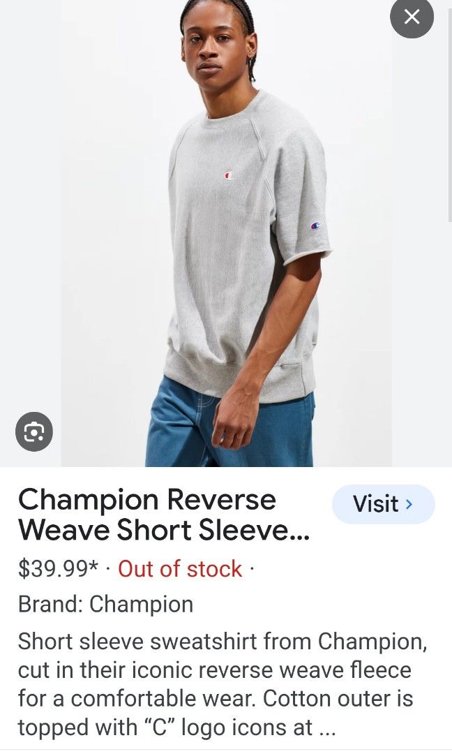 Champion reverse weave short sleeve outlet