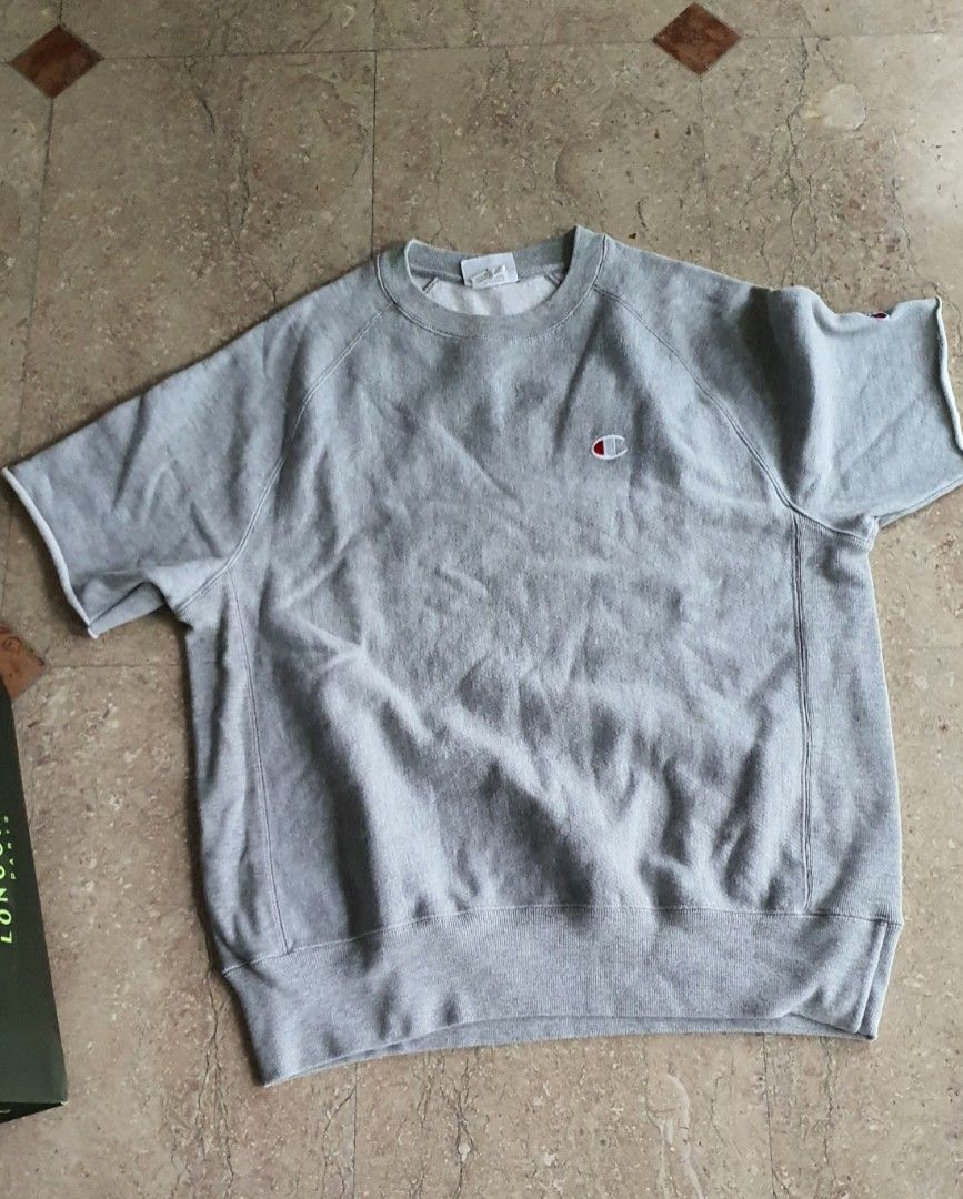 Champion reverse weave short sleeve sweatshirt cheap