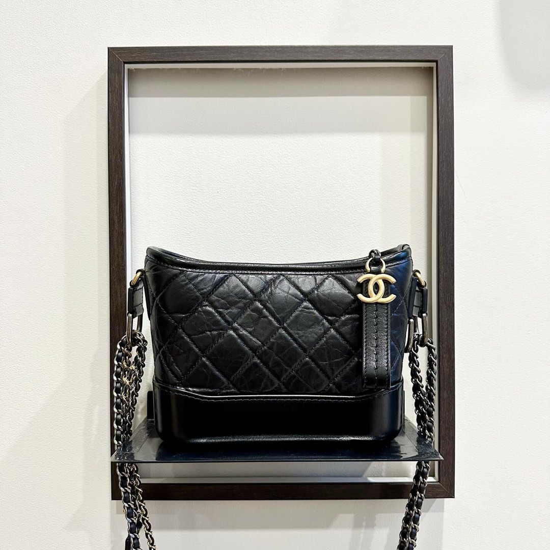 Chanel Black Gabrielle Bag Small GHW