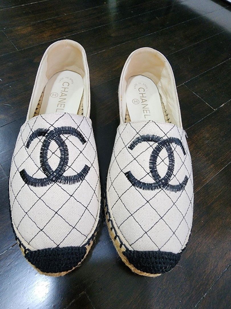 Chanel sales quilted espadrilles