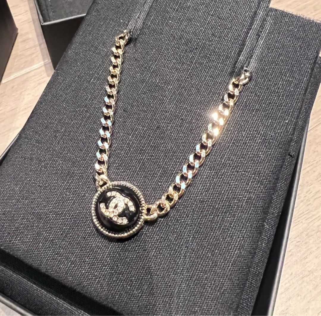Chanel button shop jewelry