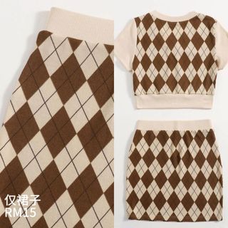 Checkered best sale skirt malaysia