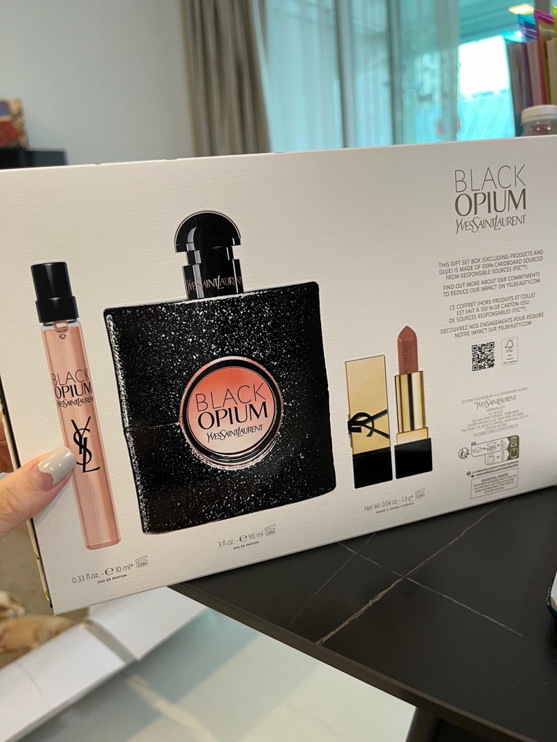 Christmas limited edition YSL black opium perfume EDP 90ML set