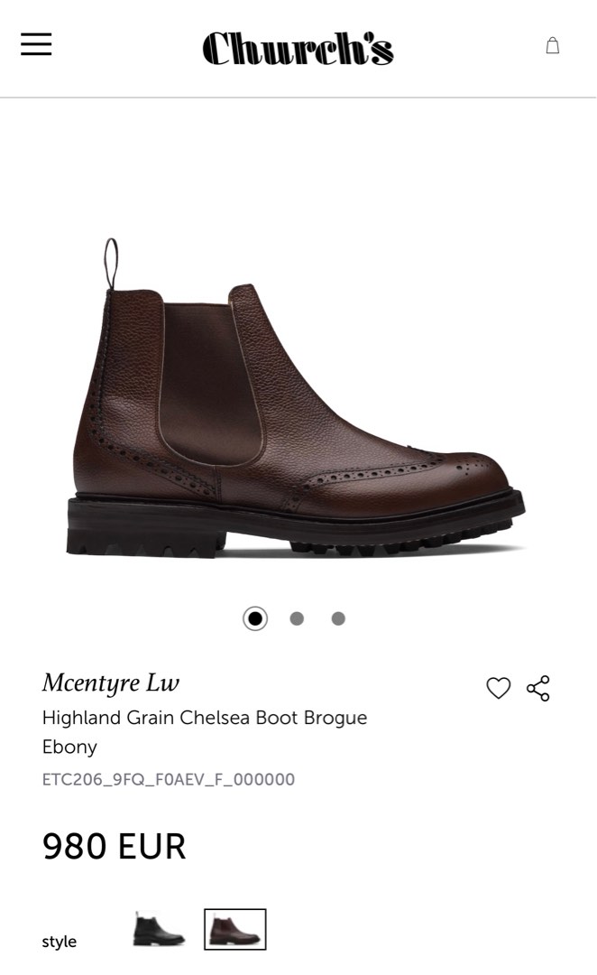 Church's brogue boots on sale