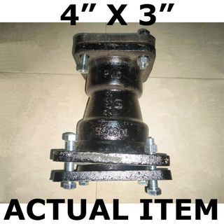 CI MECHANICAL COUPLING REDUCER 4" X 3" BLACK FOR WATER DISTRICT ----- CAST IRON BELL REDUCER 4" X 3"