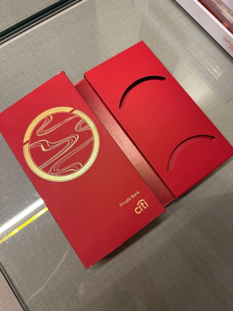 Packet Floder Citi Private bank red packet folder, Hobbies & Toys, Stationery & Craft ...