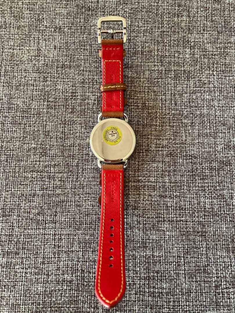 Coach delancey watch with floral applique online