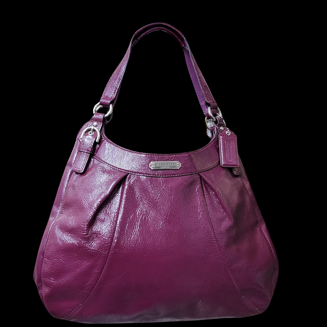 Purple coach cheap hobo bag
