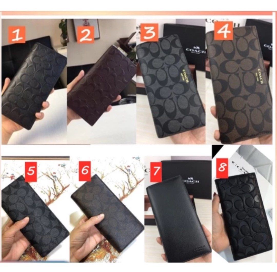 Coach Men long wallet purse (Category: Bags & Wallets) located in Singapore. Submitted by shxumi (Listing ID 1277204129, Image 1). Description: ❗Able to negotiate for FAST DEAL❗ 💬Chat for more information or other design that is not at list Tele me at psnshh Courier/meet up can arrange ✨Brand: Coach ✨Model No.: 74599/75013/75365/74978/75026 ✨Colour: ✨Measurement: 20x10CM ✨Include: Gift bag, Dust bag, ID card, purchase certificate If you doubt it