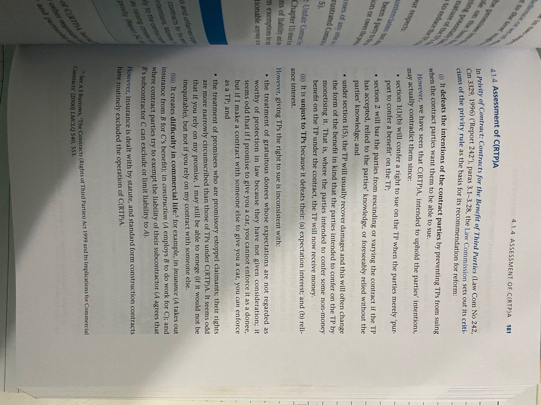 Contract Law Textbook 6th Ed By Mindy Chen Hobbies Toys Books