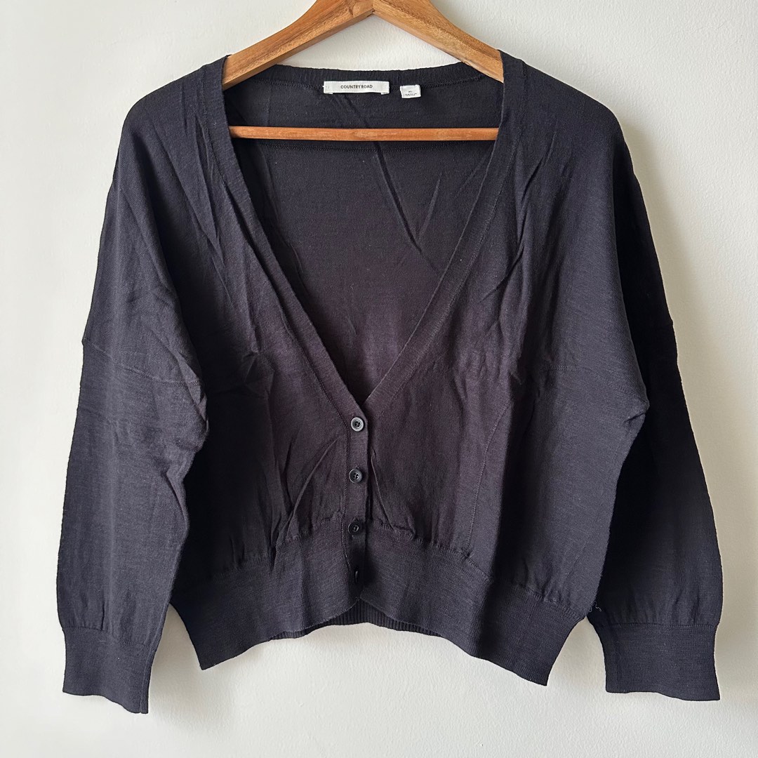 Country road black cardigan on sale