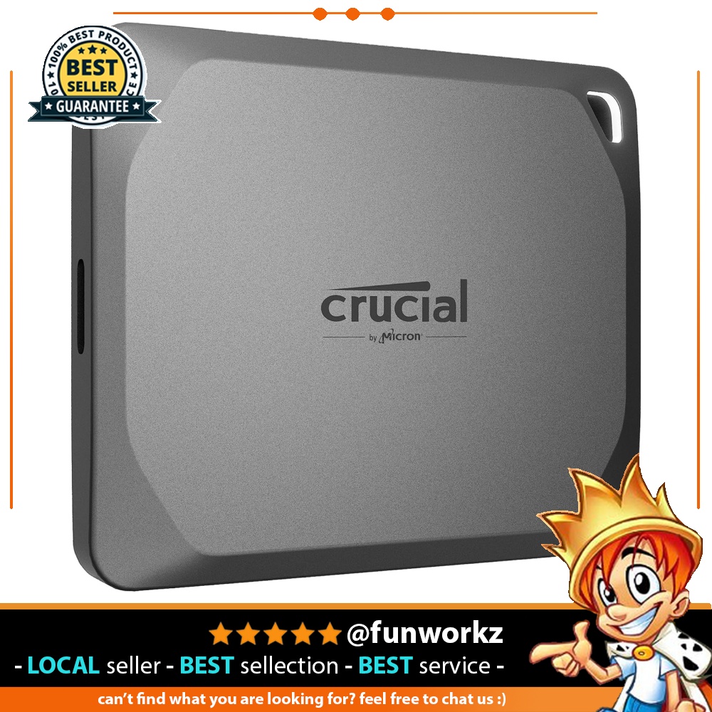 Crucial X9 Pro 2TB Portable SSD - Up to 1050MB/s Read and Write - Water ...
