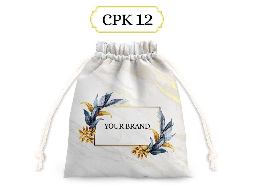 Custom store drawstring pouch