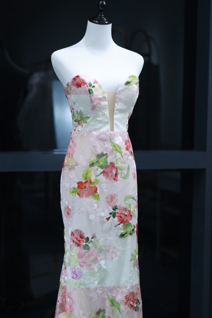 DD1033 Pink Flower Evening Dress For Sale Women s Fashion