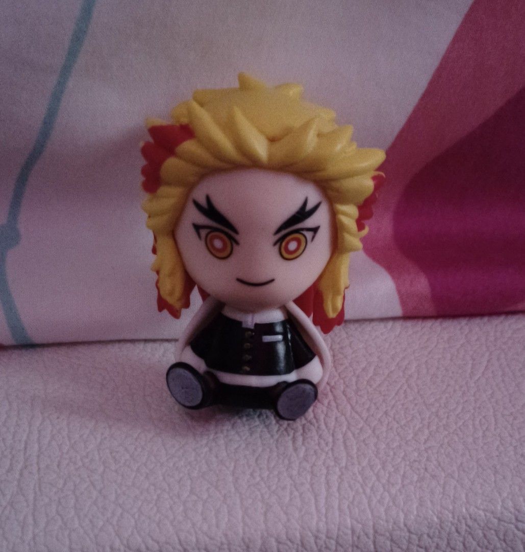 Demon Slayer Mini Q Version figure+ Rengoku, Hobbies & Toys ...