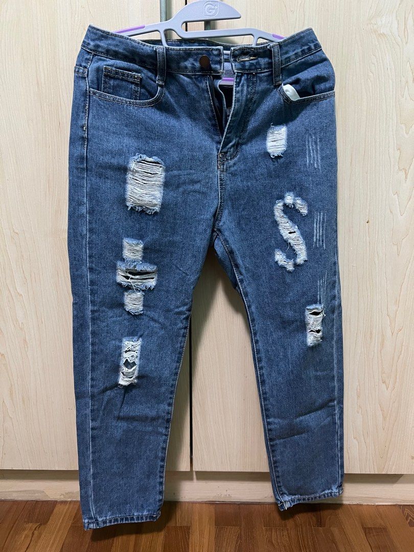 Damaged jeans best sale for girl