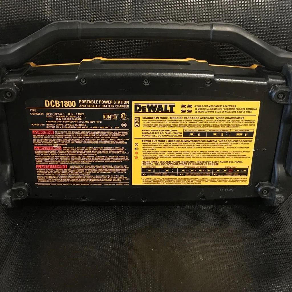 DeWalt DCB1800 1800 Watt Portable Power Station Services Home Services Electrical Lighting Wiring on Carousell
