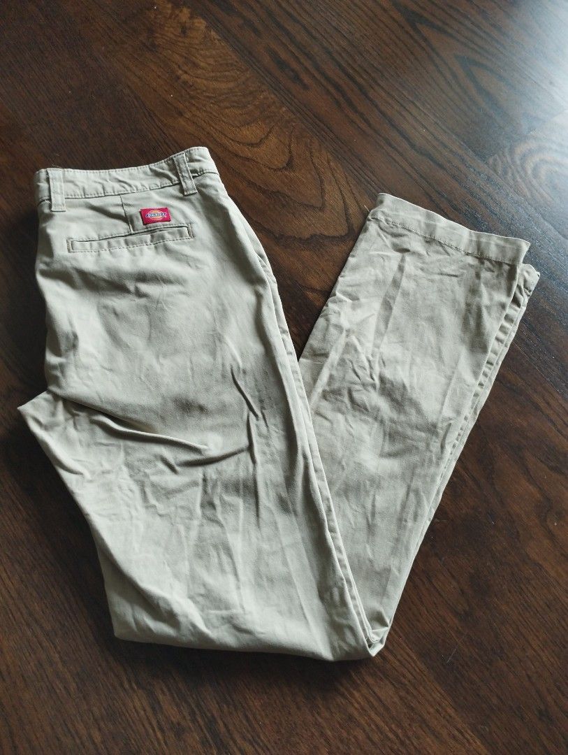 Women's Dickies Grey Work Pants Size 16 Great - Depop