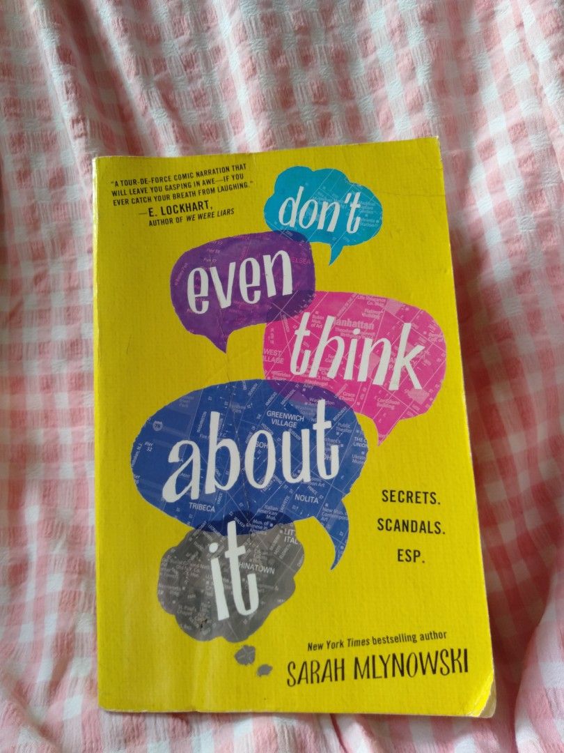 Don't even think about it by Sarah Mlynowski (Category: Storybooks) located in Cordon. Submitted by joymantis (Listing ID 1277135480, Image 1). Description: For sale Don't even think about it by Sarah Mlynowski. Goods for first time reader👍.