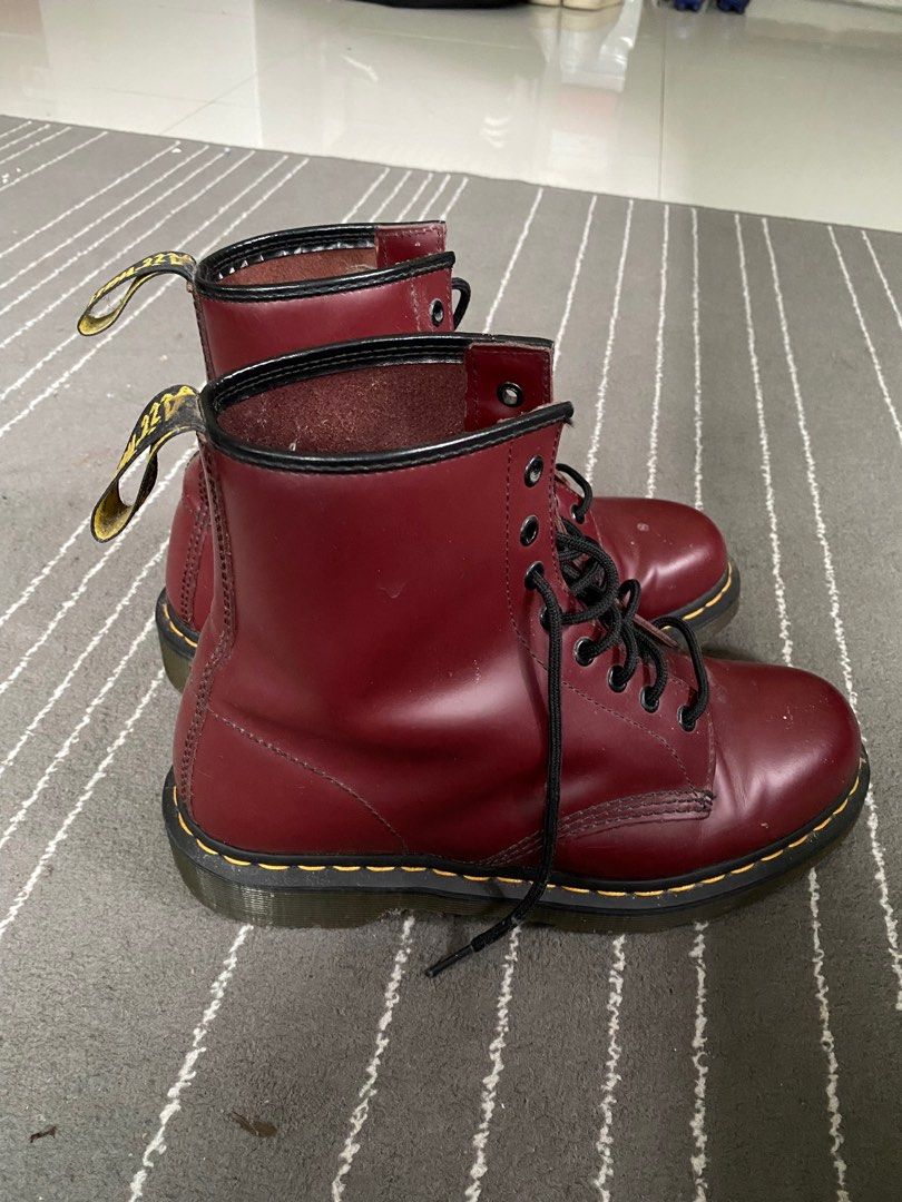 Dr martens cherry red clearance men