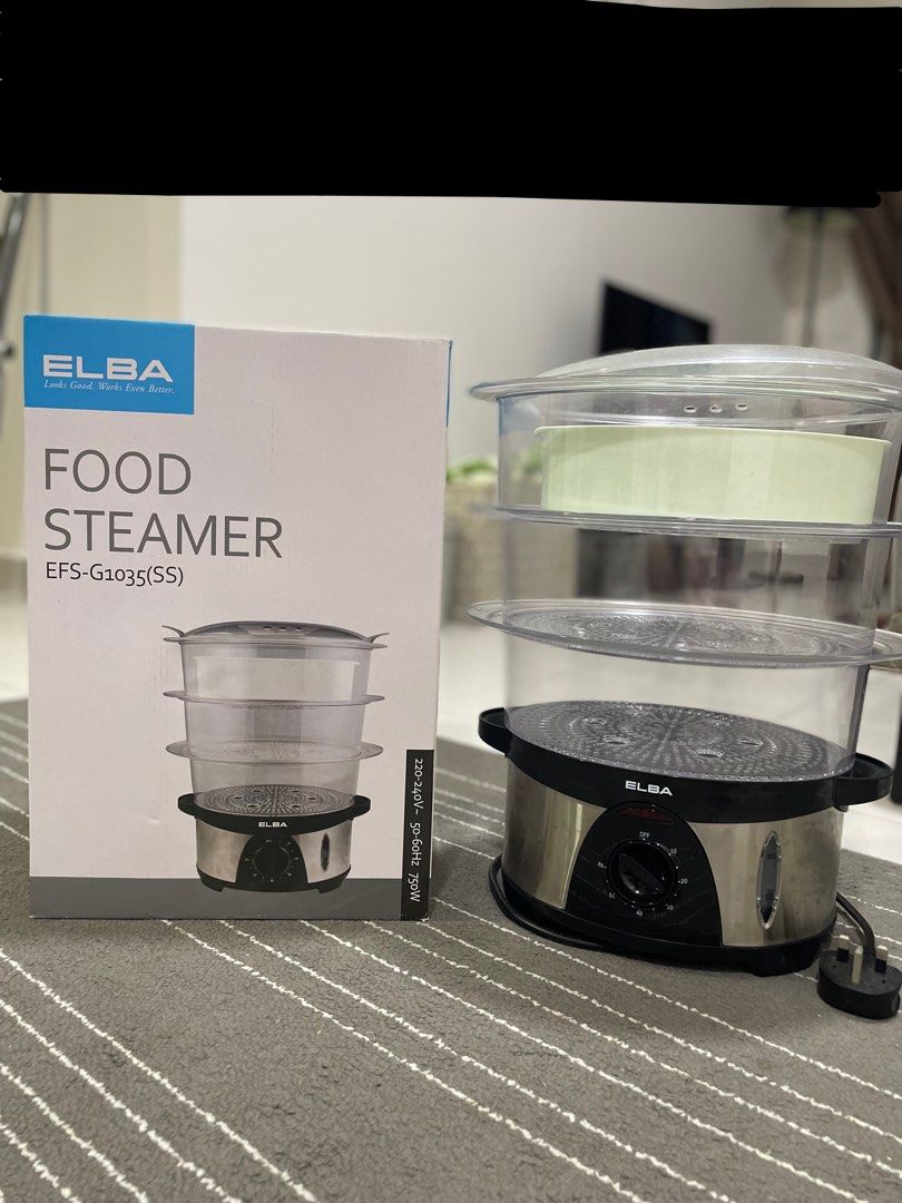 ELBA Food Steamer 10L EFS G1035 (SS), TV & Home Appliances, Kitchen