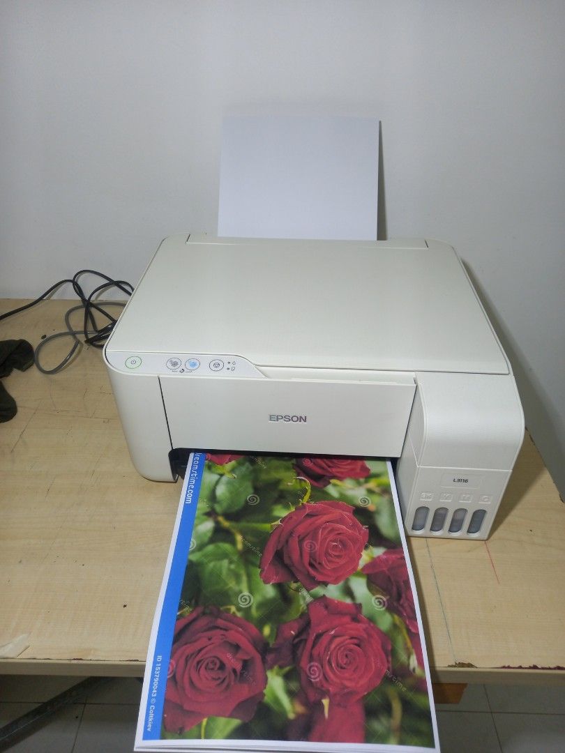Epson Printer L3116 Eco Tank White.(Total print only 899 pages