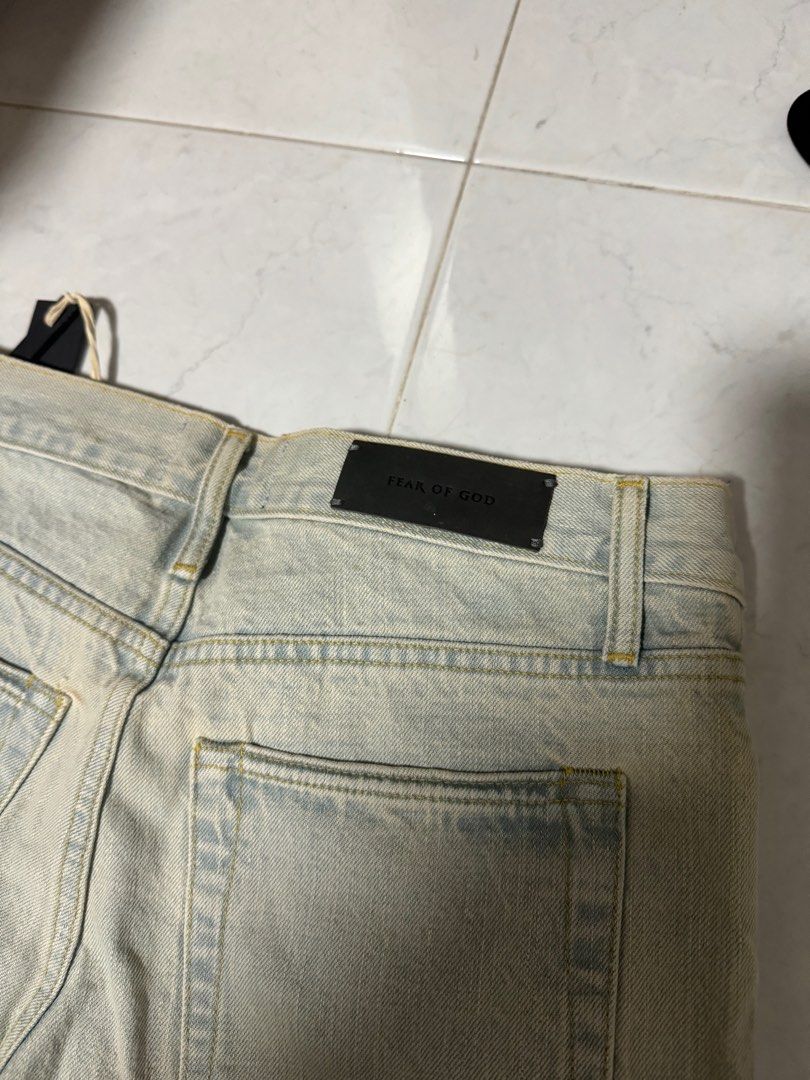 Fear Of God Vintage Selvedge Denim Jeans New (Bleach Wash), Men