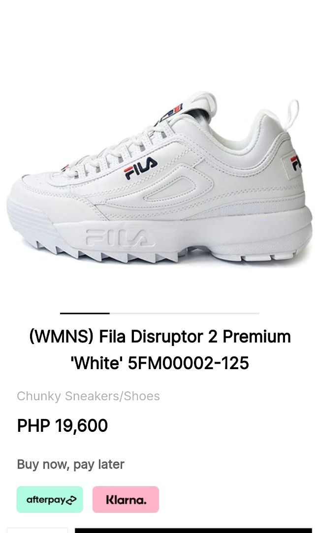 Fila disruptor sales afterpay