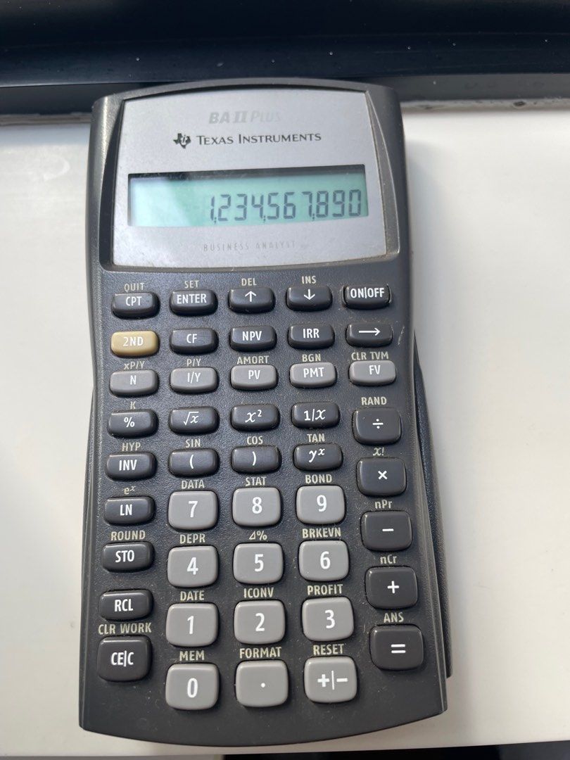 Financial calculator computers tech office business technology on