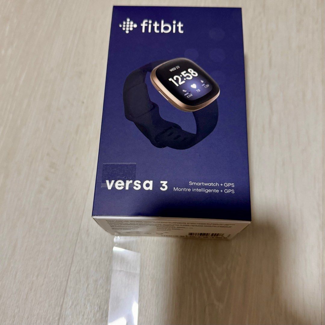 Fitbit Versa 3 Midnight blue gold Mobile Phones Gadgets