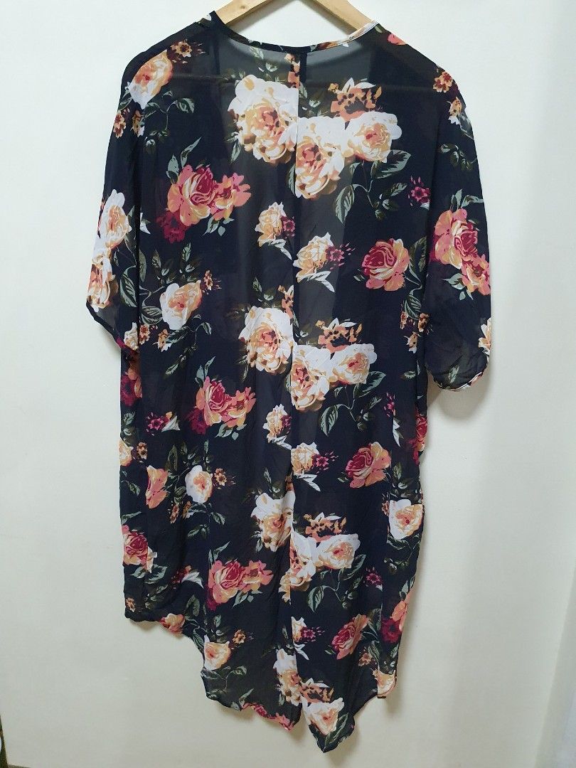 Floral Print Long Dress Cover Up main image 0