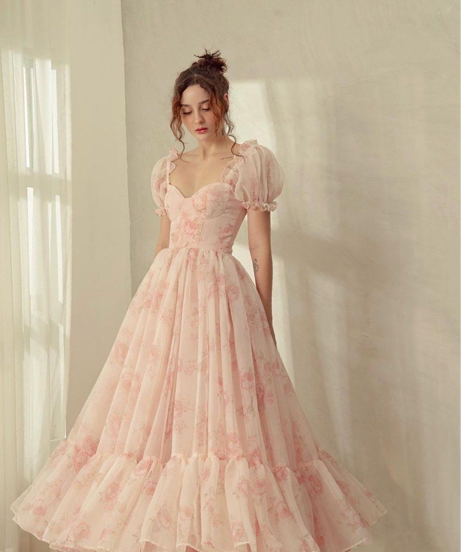 Floral fairy/ whimsical dress, Women's Fashion, Dresses & Sets, Evening  dresses & gowns on Carousell