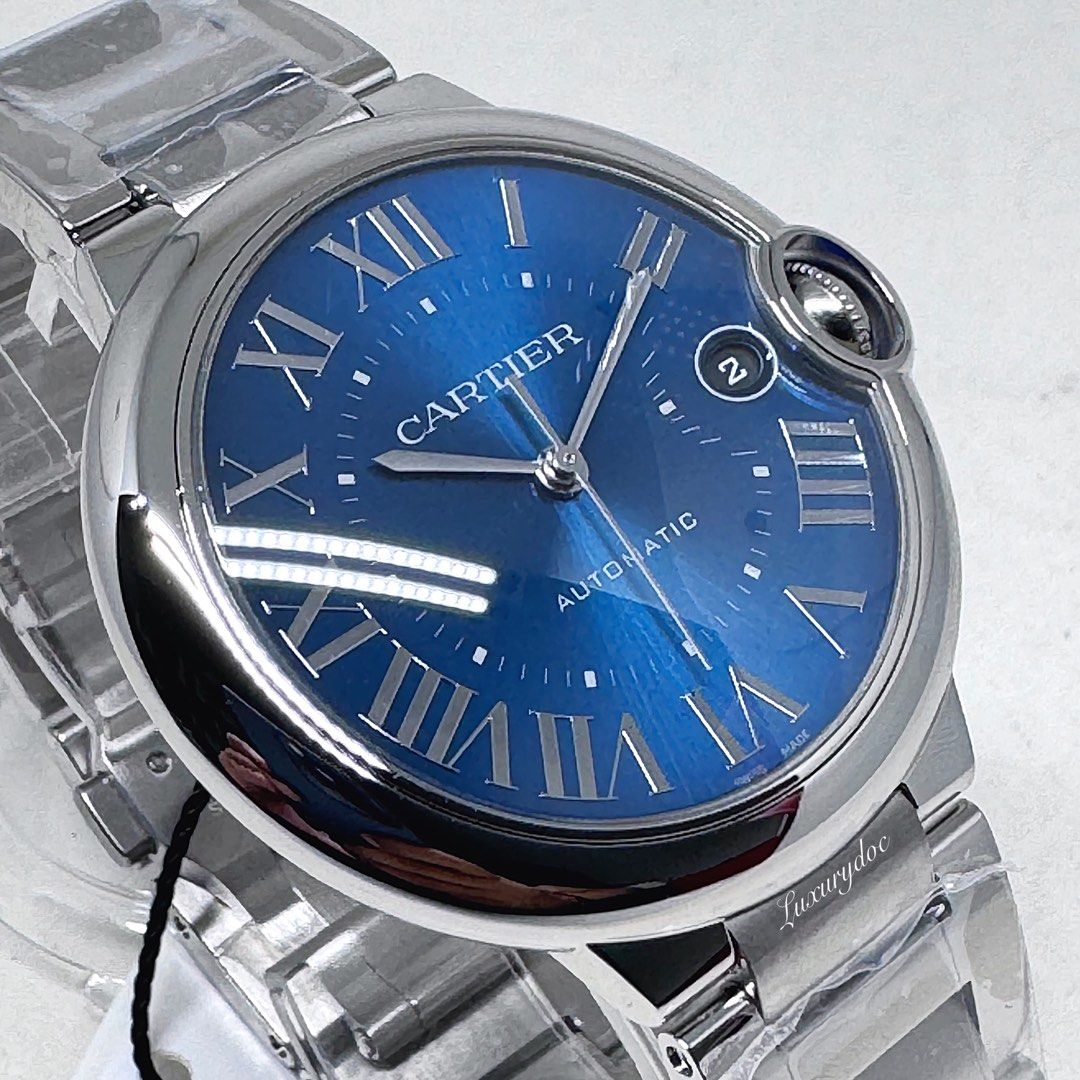 Cartier watches blue dial store