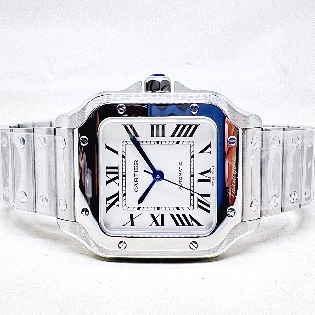 Cartier on sale santos steel