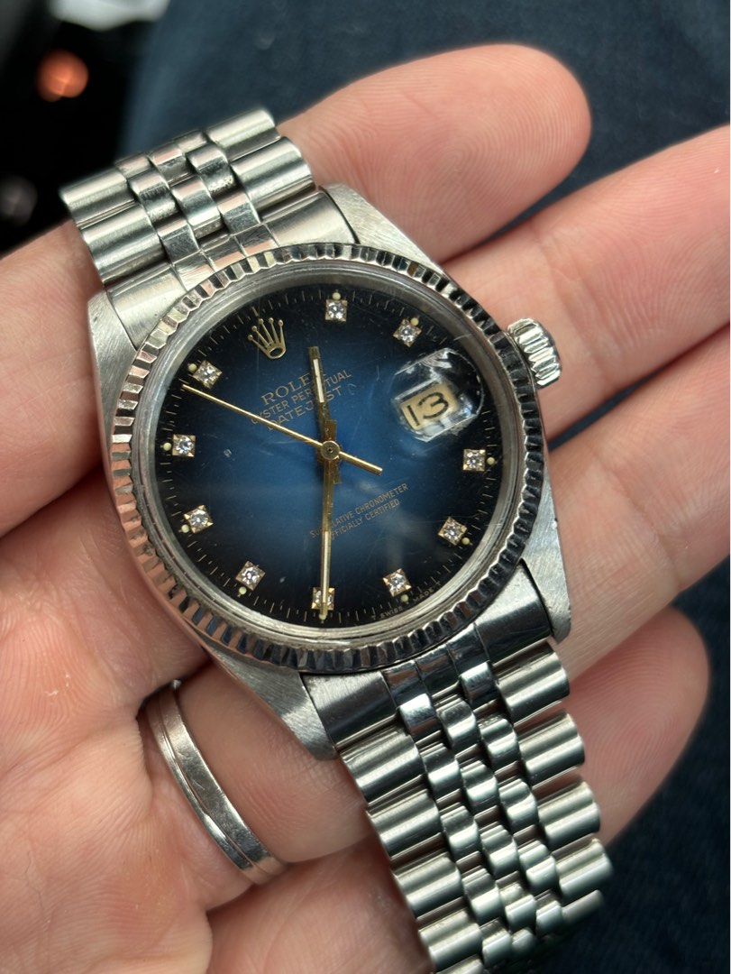 Rolex datejust 2025 16014 blue dial