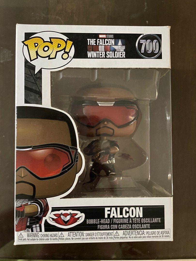 Funko pop Falcon and the Winter Soldier (Category: Designer & Blind Box Toys) located in Pasig City. Submitted by maxinez (Listing ID 1277199741, Image 1). Description: .