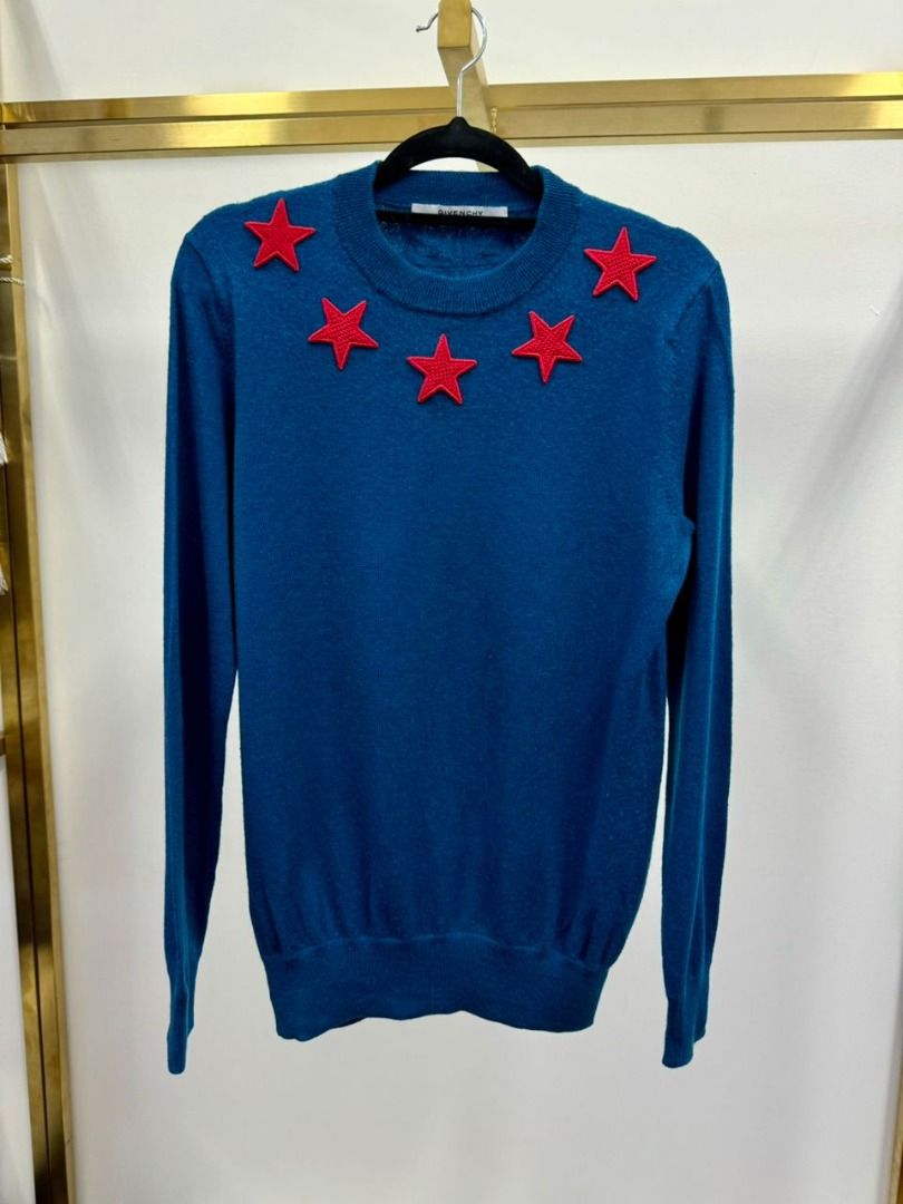 Givenchy Blue Stars Sweater Luxury Apparel on Carousell