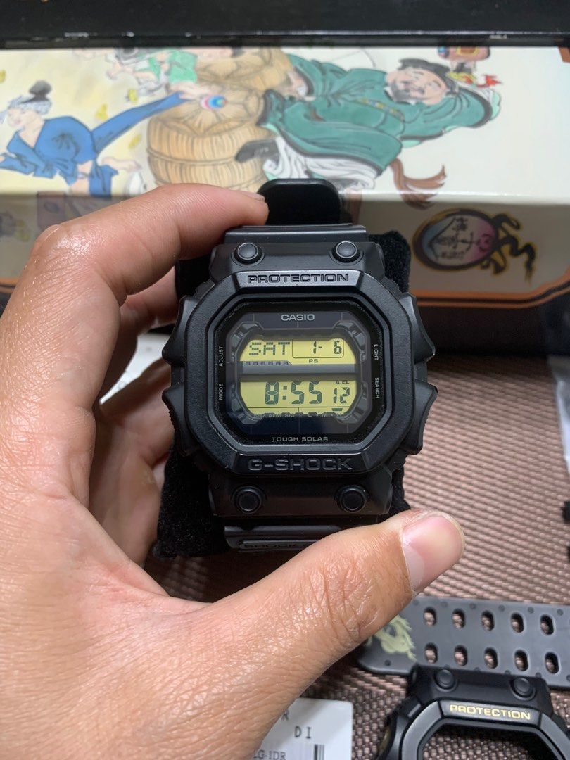 G-shock gshock Casio 手錶- GX-56 大黑天限量款太陽能, 他的時尚