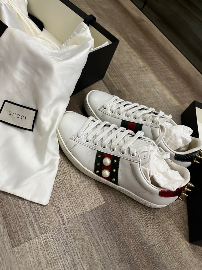 Gucci Ace Studded White