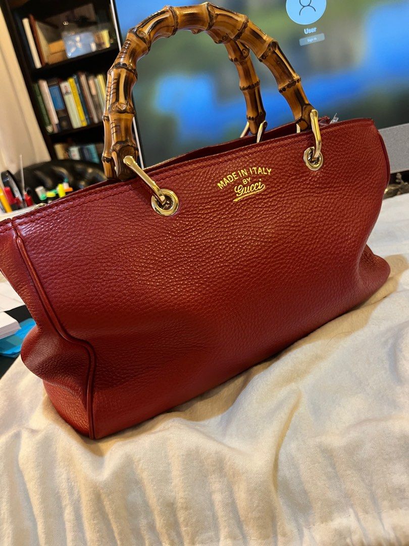 GUCCI bamboo shopper tote bag Luxury Bags Wallets on Carousell