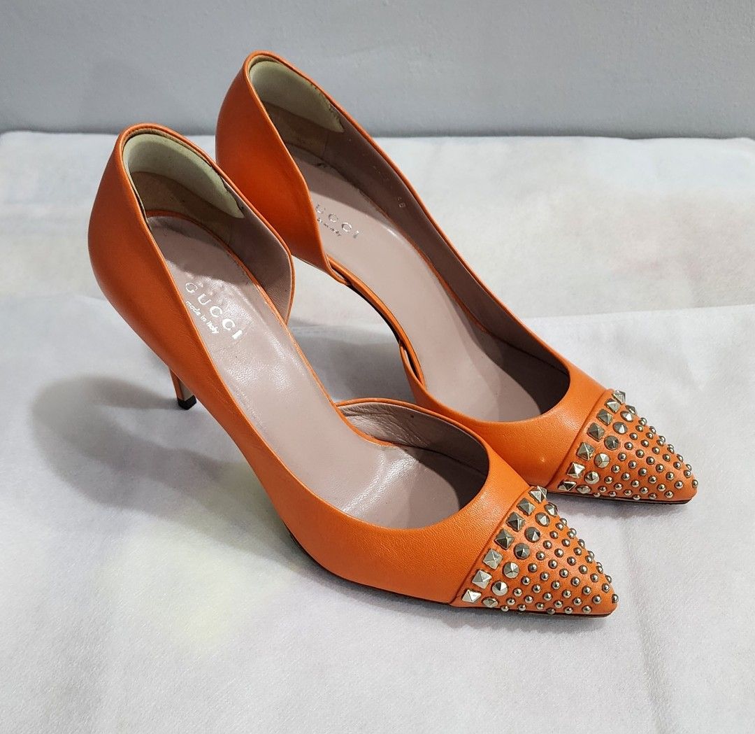 Orange online gucci heels