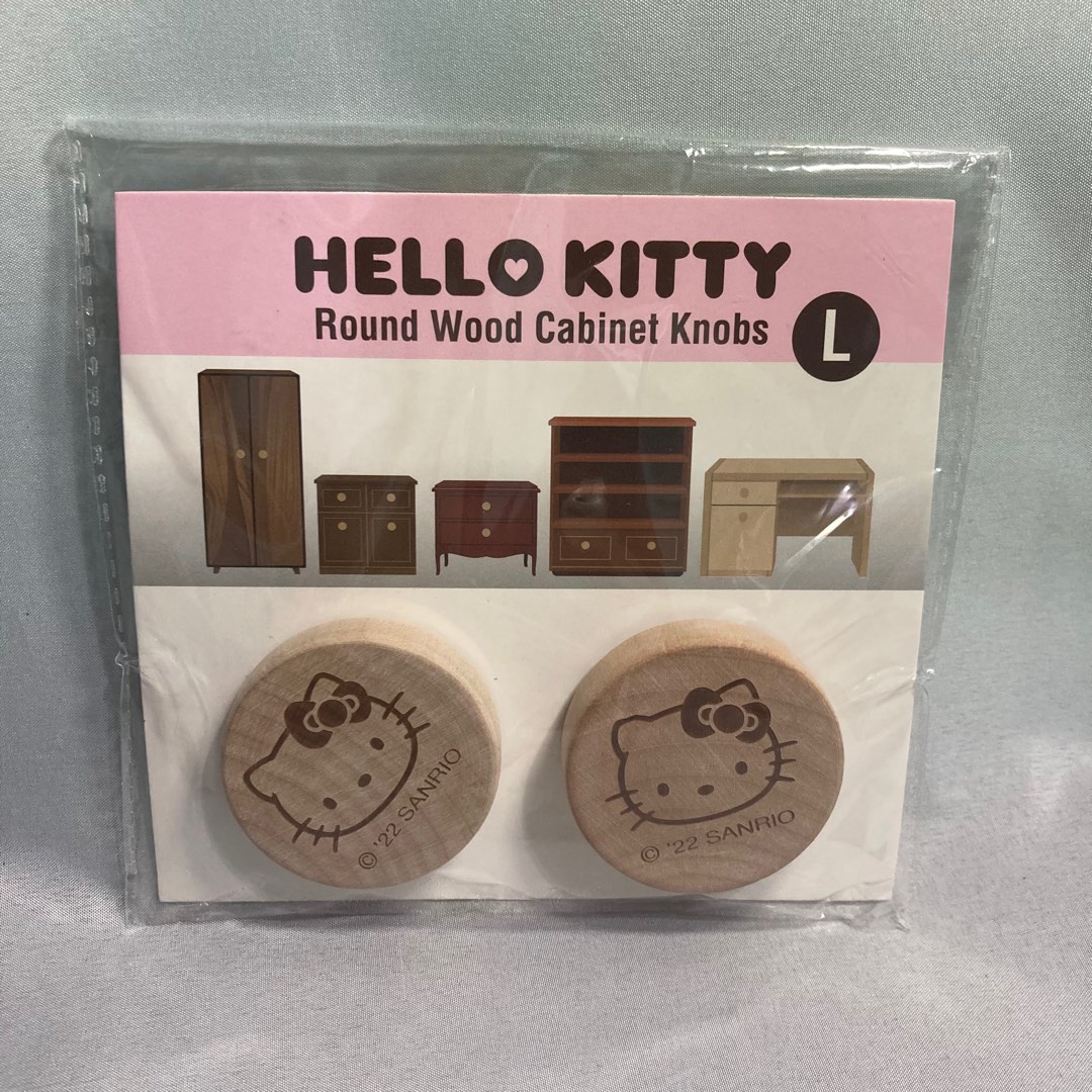 Hello Kitty Wooden Knobs, Furniture & Home Living, Furniture, Other