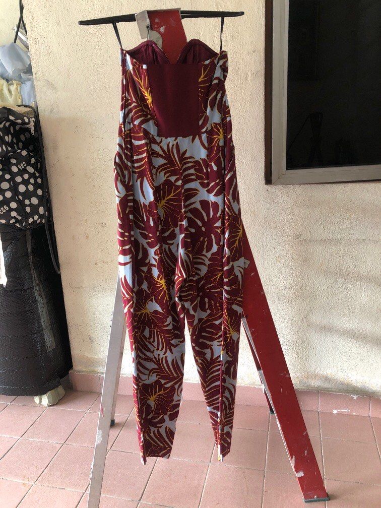 H&m discount floral jumpsuit