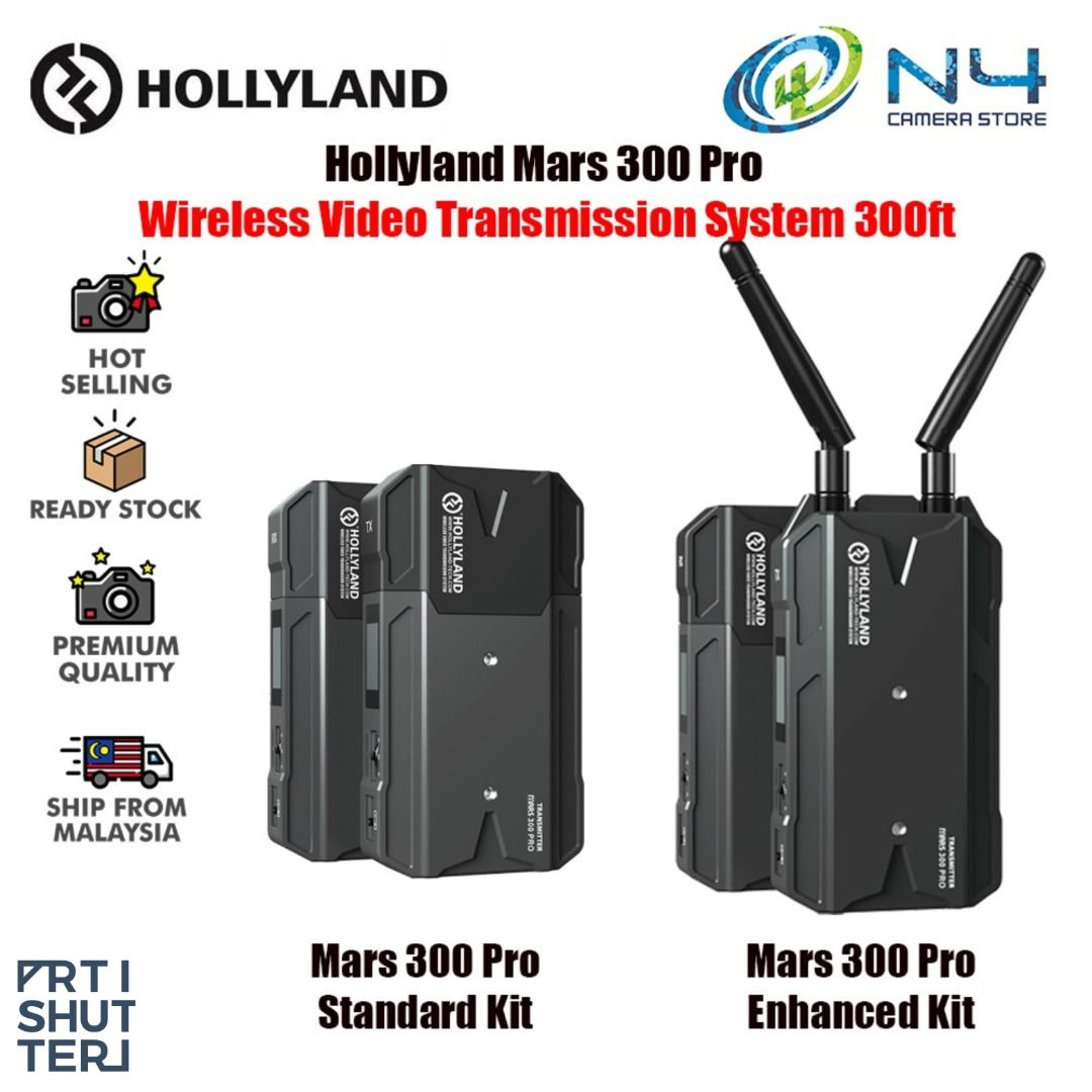 Hollyland Mars 300 PRO HDMI Wireless Video Transmitter/Receiver Set  (Enhanced), Photography, Photography Accessories, Lighting & Studio  Equipment on Carousell